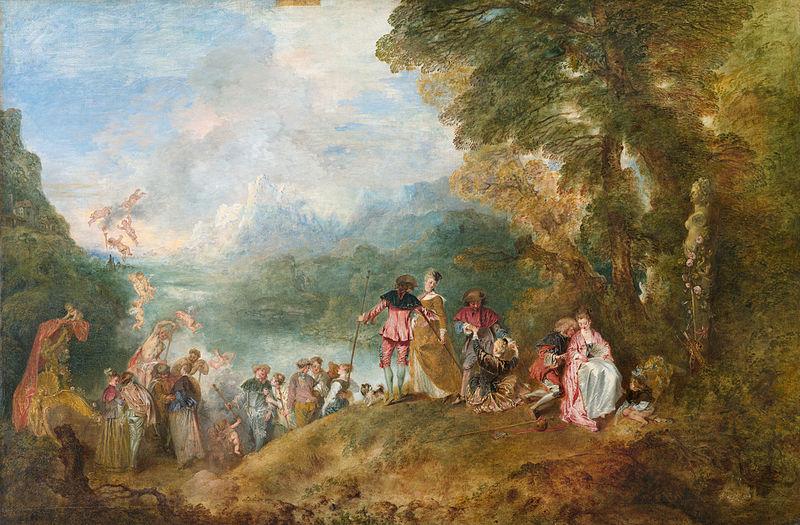 WATTEAU, Antoine The Embarkation for Cythera
